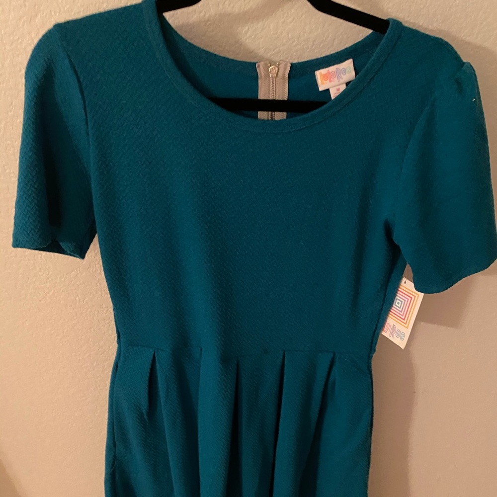 LuLaRoe Amelia Turquoise Dress NWT